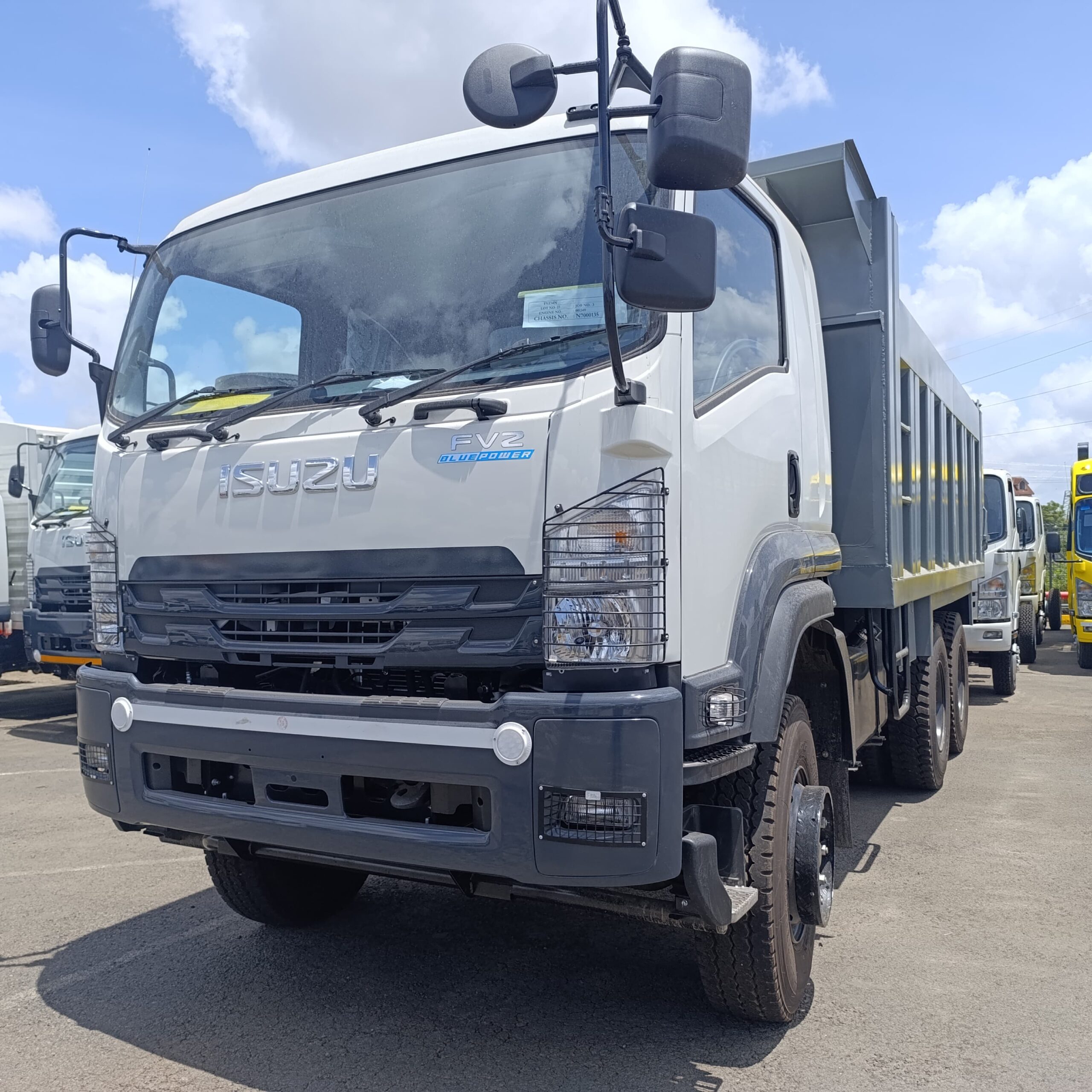 Isuzu FVZ34N fitted with a tipper body