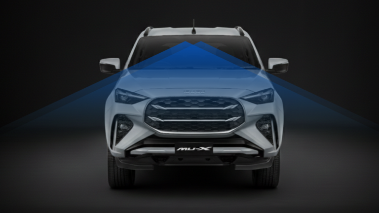 Isuzu mu-X Advanced Driver Assistance System road view